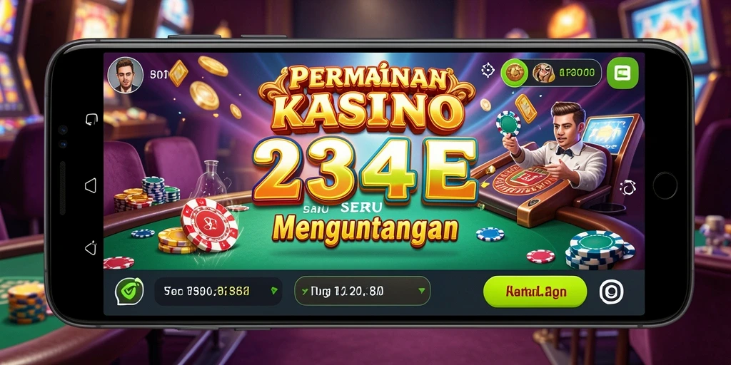 Screenshot menampilkan pengalaman bermain kasino yang mendebarkan.