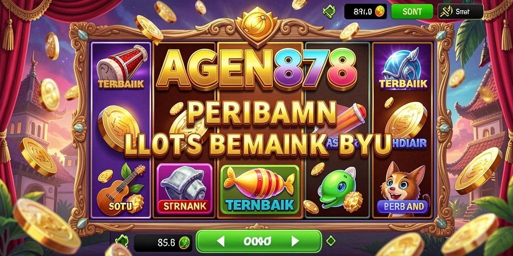 Screenshot gameplay AGEN878 menampilkan mesin Slot yang penuh warna dan menarik.
