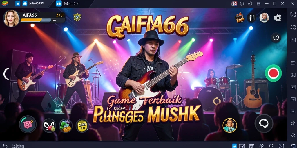 Tampilan screenshot dari AIFA66 yang menunjukkan gameplay musik yang menarik.