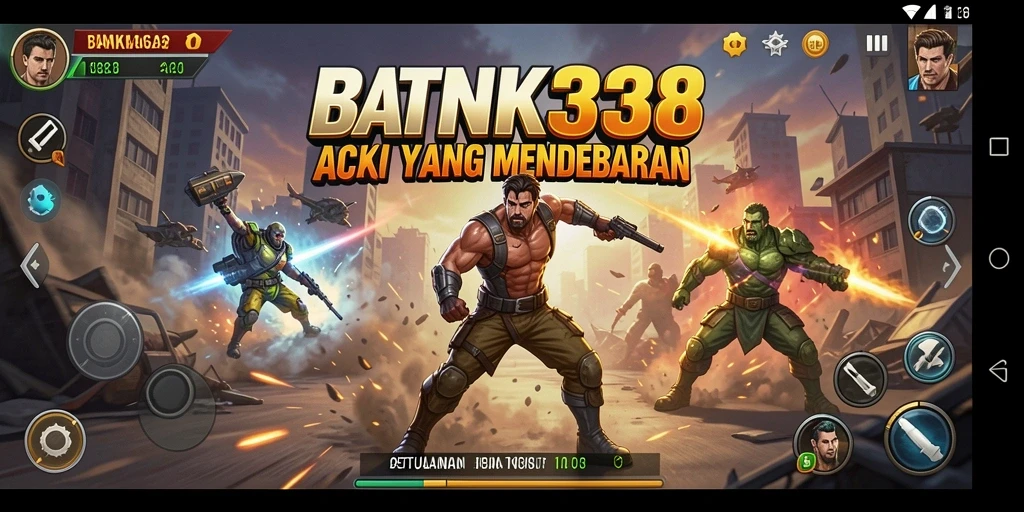 Tampilan gameplay seru dalam BANK338 yang penuh aksi.
