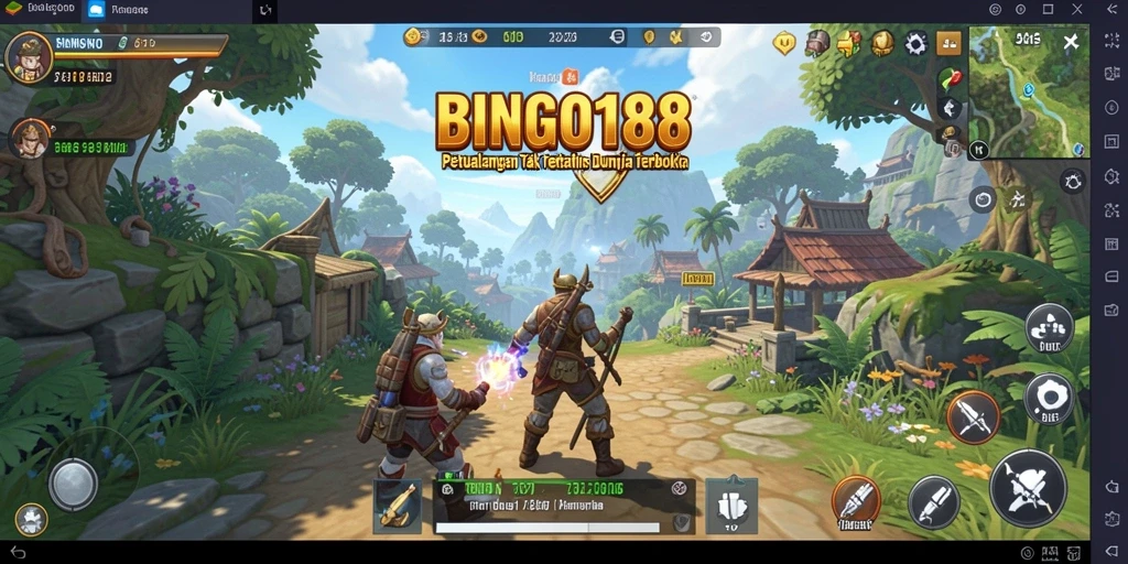 Tampilan gameplay BINGO188 yang memukau dalam dunia Open World.