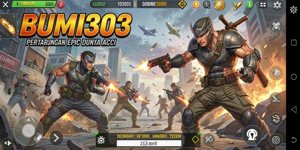 Tampilan gameplay seru di BUMI303 dengan aksi mendebarkan.