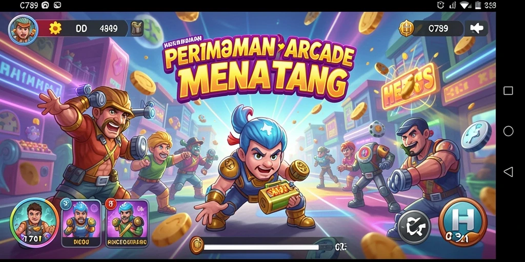 Screenshot C789 menampilkan gameplay Arcade yang seru dan menghibur.