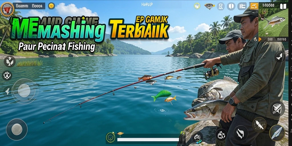 Gameplay memancing yang mendebarkan dan realistis di HARAPJP.