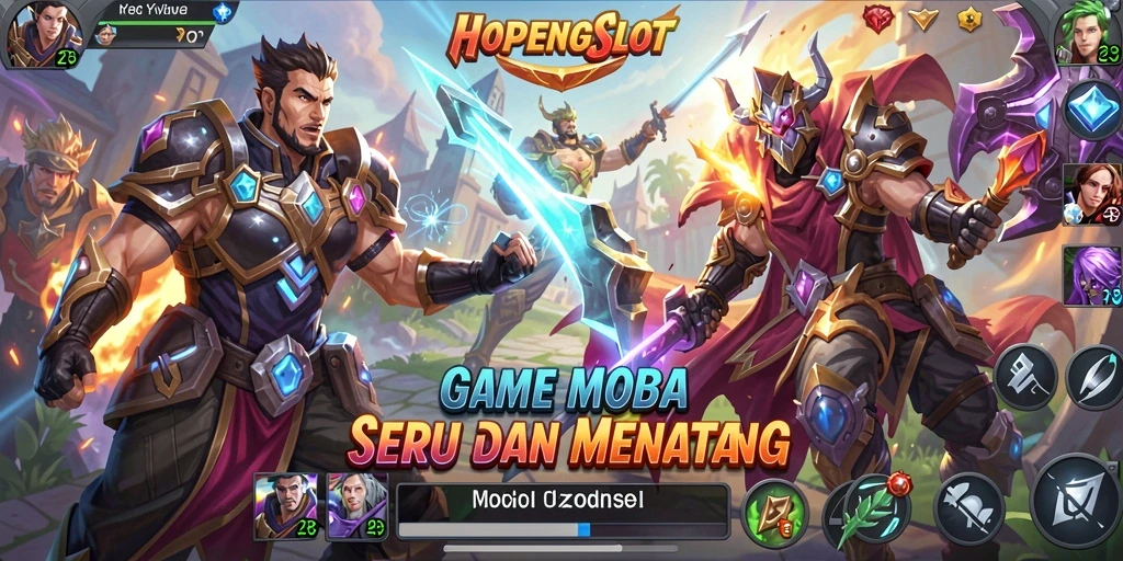 Gameplay menarik HOPENGSLOT dalam aksi saat pertempuran tim.