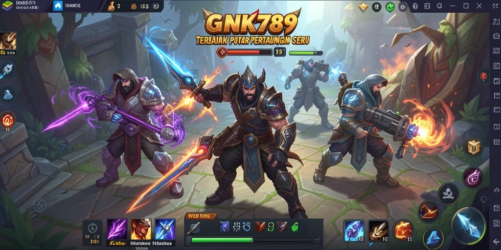 Tangkapan layar gameplay INK789 yang menunjukkan aksi seru di arena pertarungan.