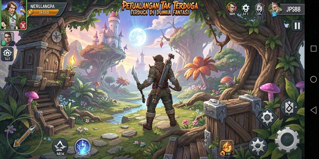 Screenshot utama JPS88 menampilkan aksi seru dalam petualangan.