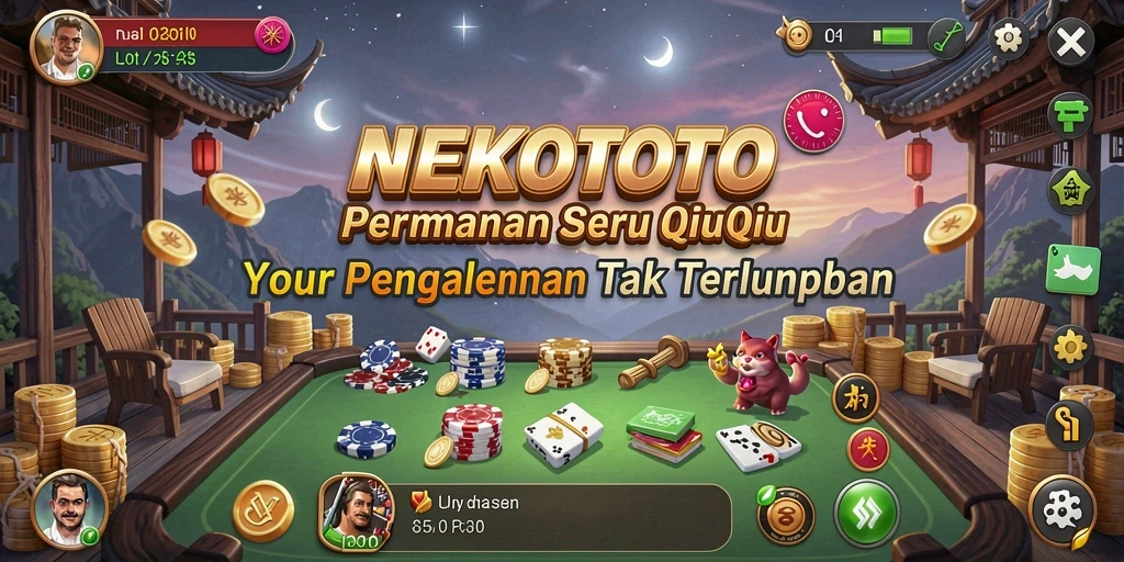 Tampilan menarik gameplay NEKOTOTO dalam QiuQiu