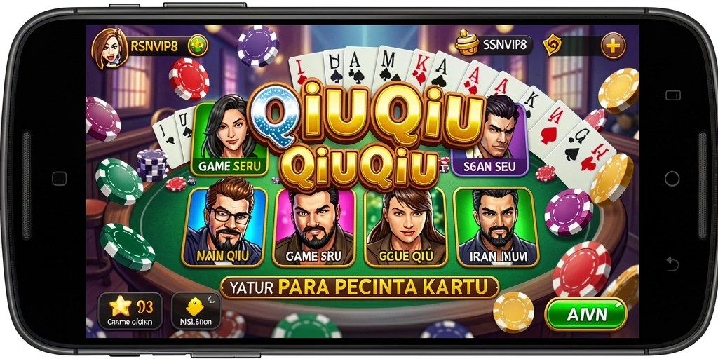 Tampilan gameplay QiuQiu yang menarik dan interaktif.