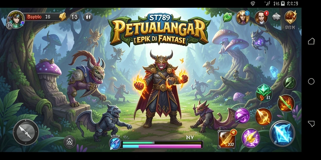 Tampilan gameplay RPG yang mendebarkan dan penuh strategi.