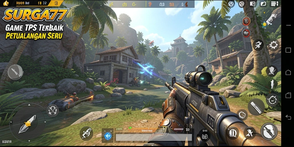 Tampilan gameplay menarik di SURGA77 saat pertempuran intens berlangsung.