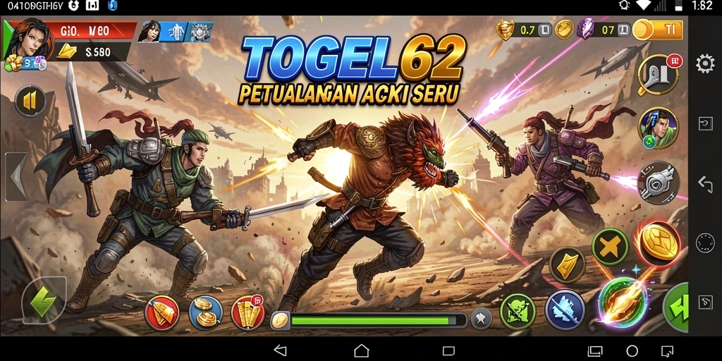 Tampilan gameplay TOGEL62 yang menantang dan seru.