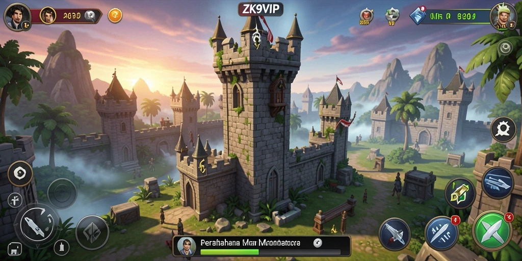 Tangkapan layar dari gameplay seru ZK9VIP dalam genre Tower Defense.